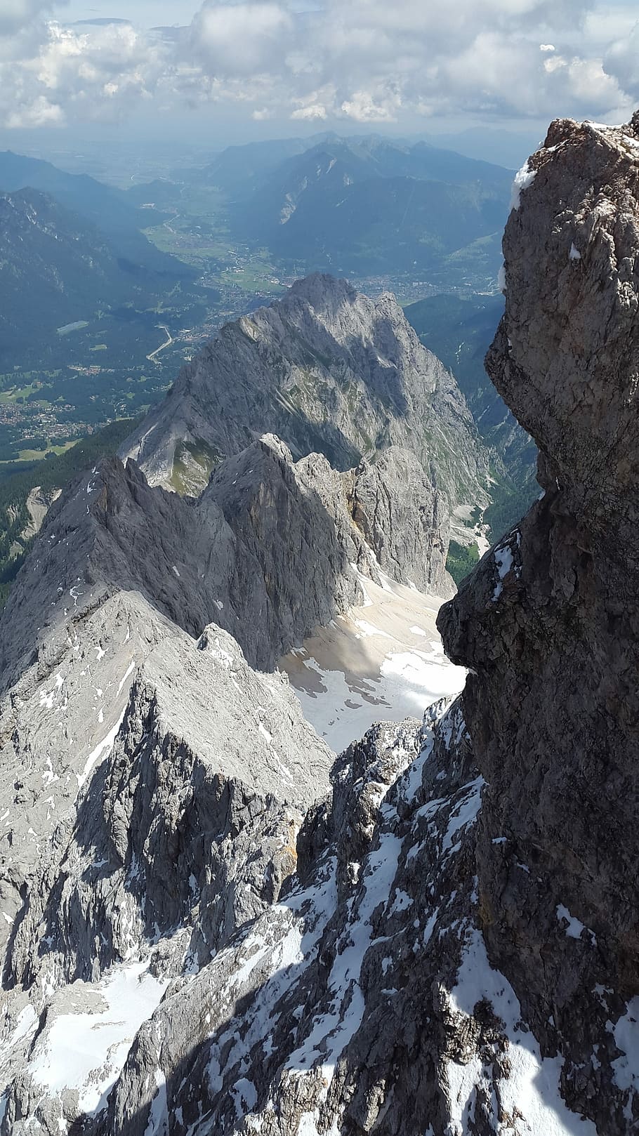 Hell Valley, Zugspitze, Summit, Ridge, rock ridge, zugspitze massif