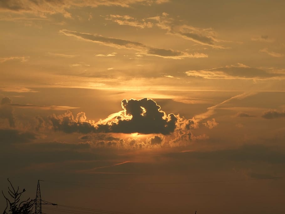 cloud, day s, afterglow, sunset, sky, yellow, sunshine, cloud - sky HD wallpaper