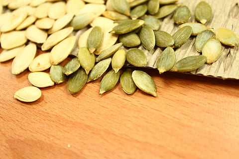 bunch of squash seeds, pumpkin seeds, vegetable, food, organic HD wallpaper