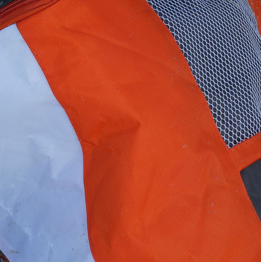 Backpack, Orange, Hiking, White, red, day, outdoors, no people HD wallpaper