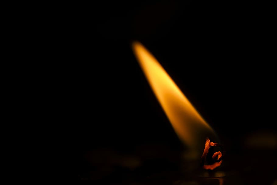 flame at the dark, Candle, Ali, Macro, Hot, Wind, oil lamp HD wallpaper