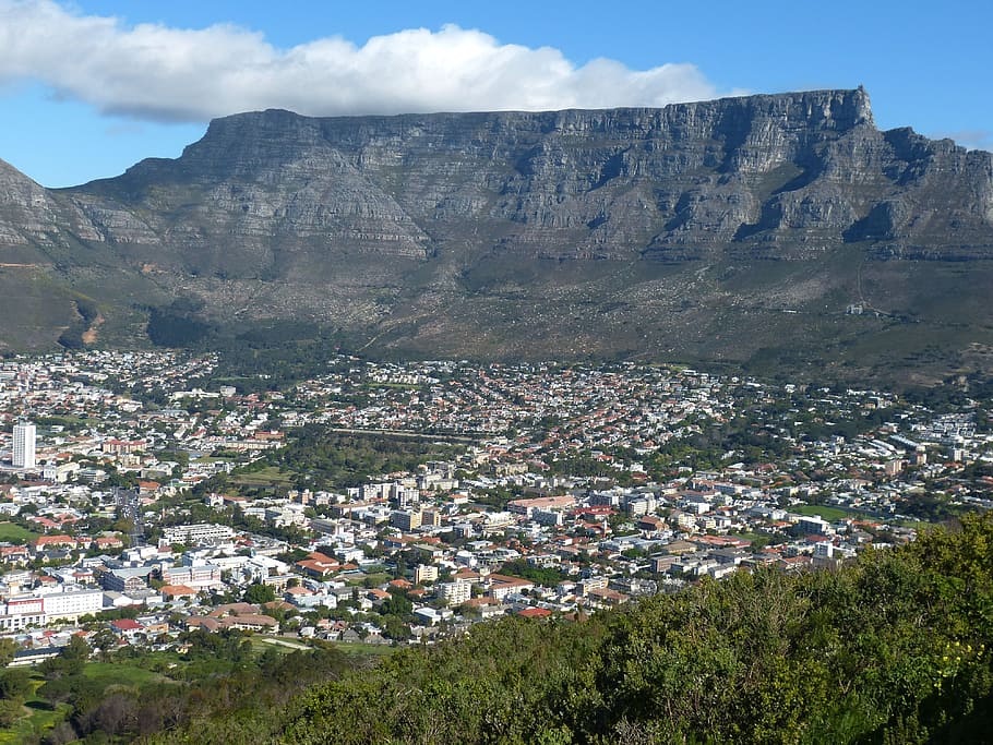 HD wallpaper: table top mountain photography, cape town, south africa