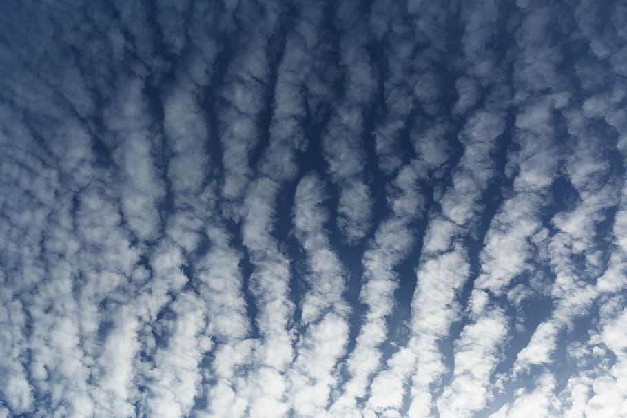 sky, clouds, atmosphere, blue, nature, white, weather, day HD wallpaper