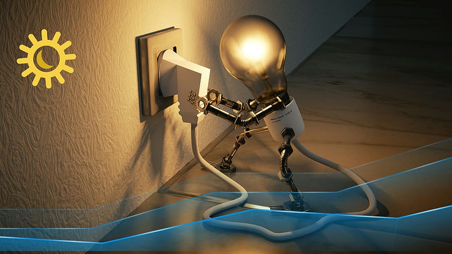 lamp, show, technology, equipment, inside, light bulb, idea, HD wallpaper