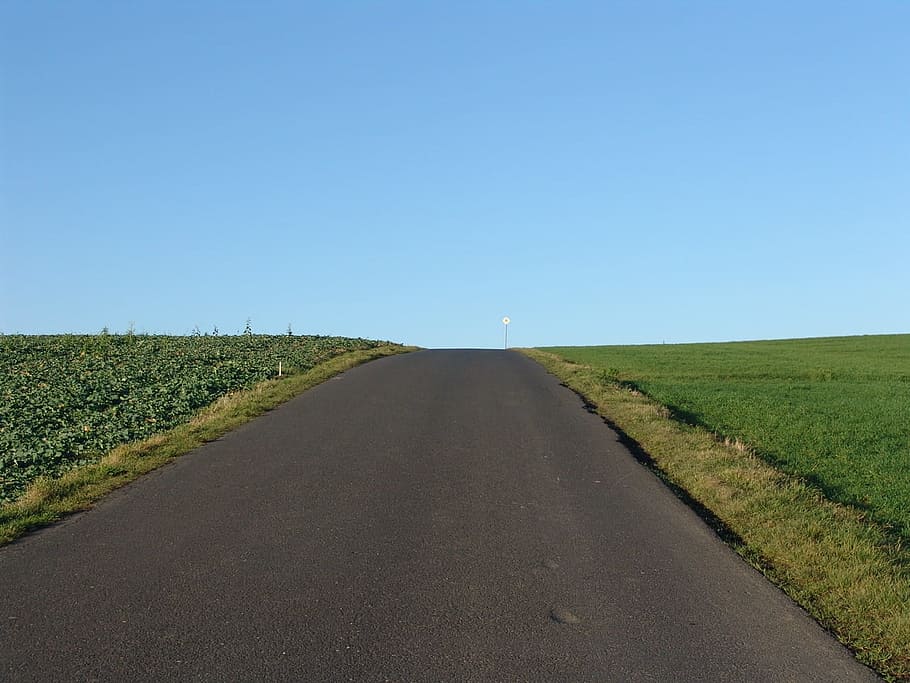 Nothing, Perspective, Away, the, lane, nature, road, sky, rural Scene HD wallpaper