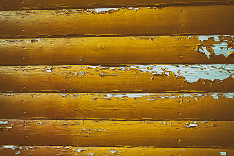Cracked yellow paint on wood, textures, backgrounds, wood - Material HD wallpaper