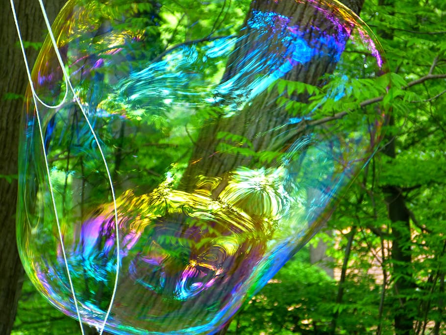 soap bubble, flying, weightless, shimmer, float, airy, ease HD wallpaper