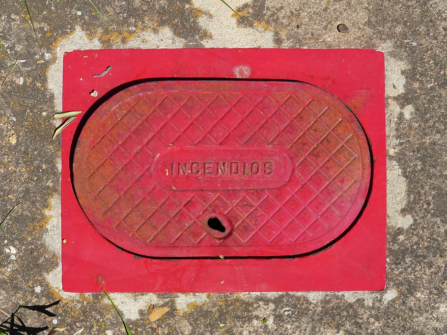 fire hydrant, water, text, communication, western script, red HD wallpaper