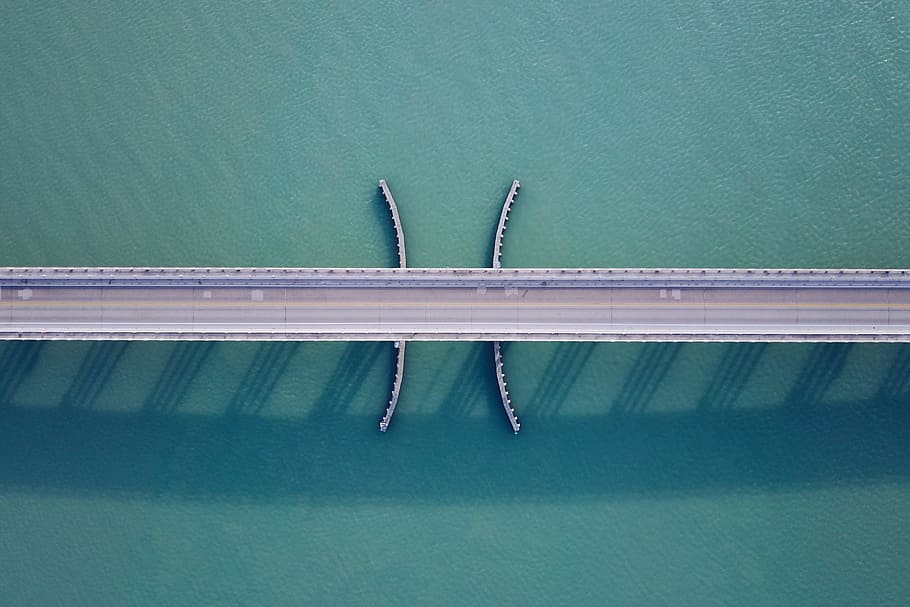road, water, bridge, architecture, daylight, modern, outdoors HD wallpaper