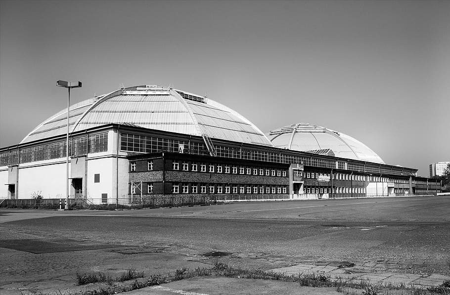 hall, building, leipzig, kohlrabi circus, event hall, architecture, HD wallpaper