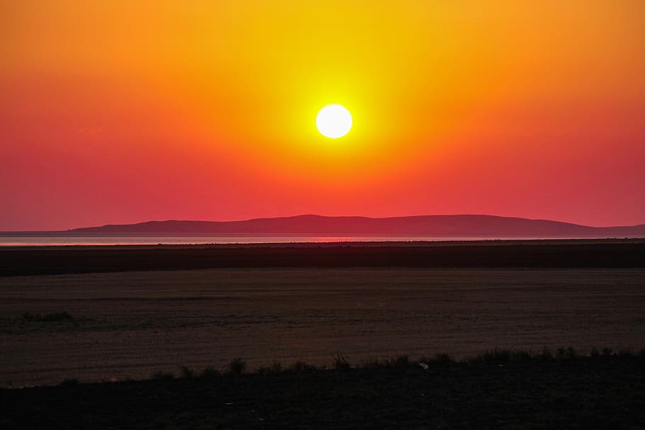 sunset, solar, konya, landscape, beauty in nature, scenics - nature HD wallpaper