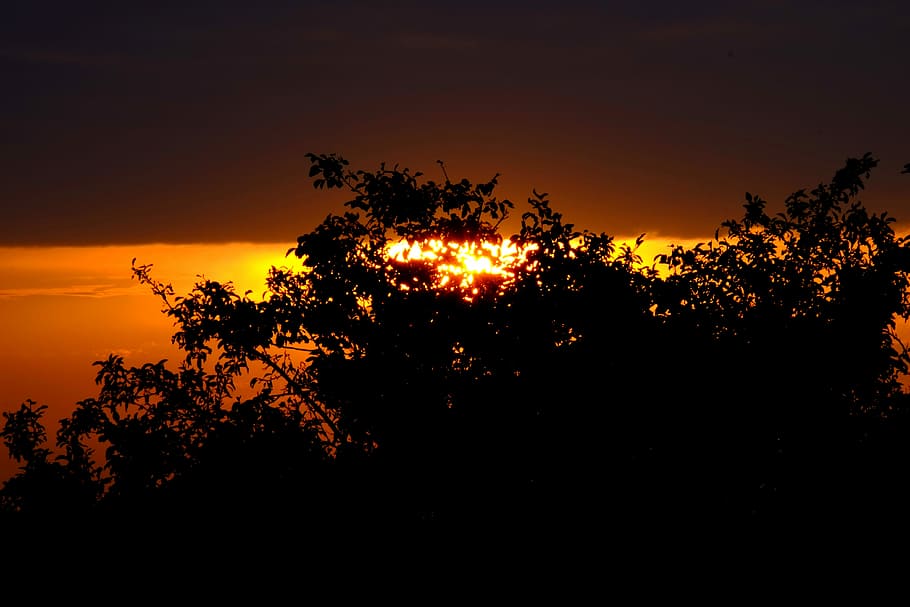 Sunset, Reflections, abendstimmung, evening sky, dusk, sunlight HD wallpaper