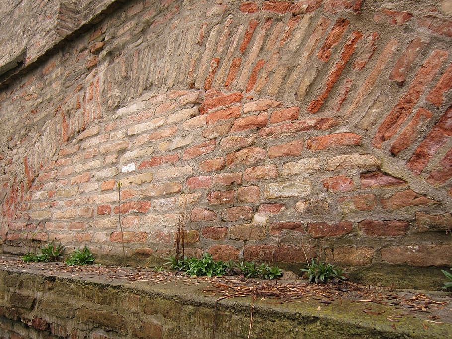 wall, city wall, close, stone wall, brick wall, round arch, HD wallpaper