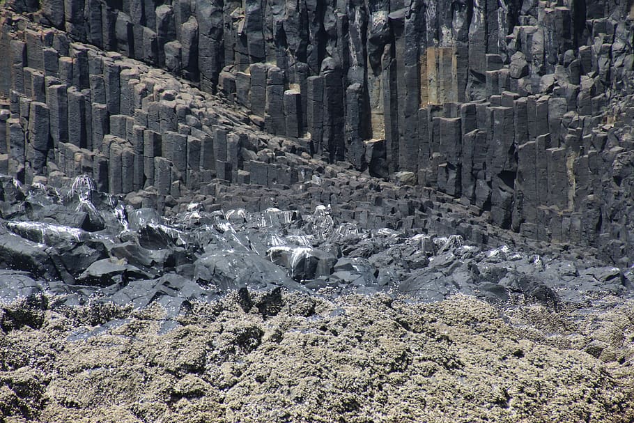 special terrain, basalt, volcanic, rock, day, solid, rock - object