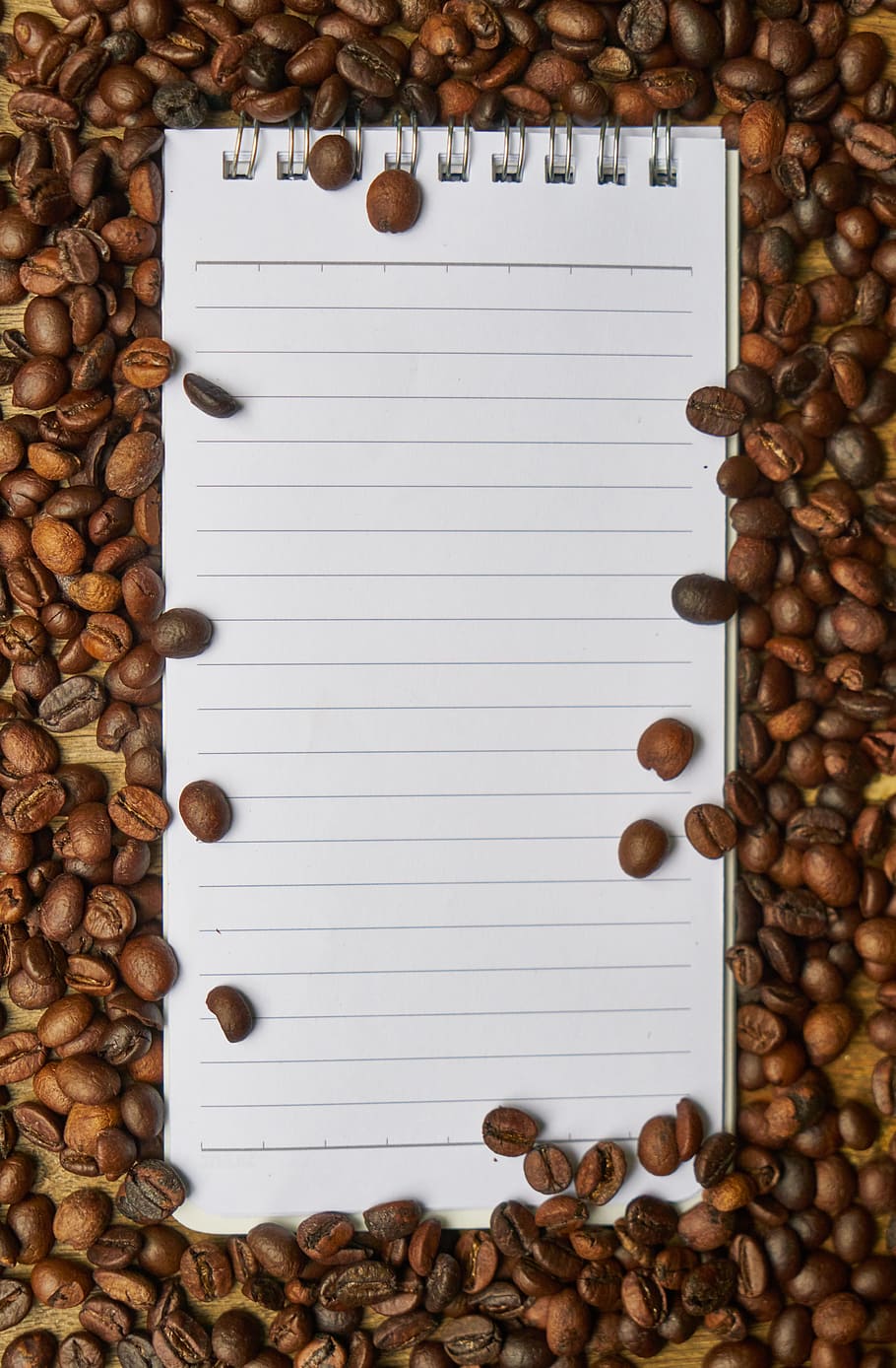 notebook, coffee, course, the work, espresso, coffee bean, kernels HD wallpaper