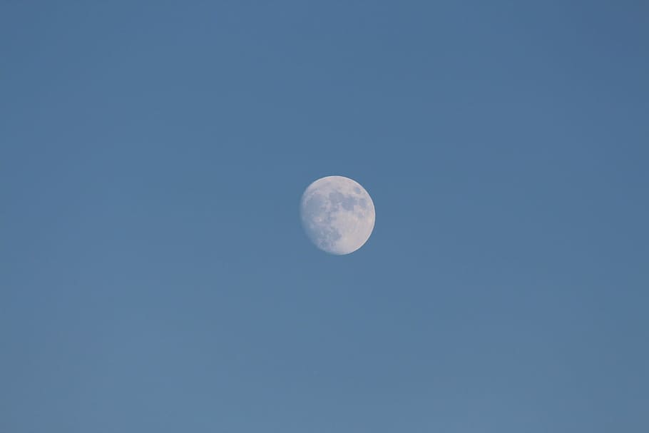 Moon, Clouds, Nature, At Night, twilight, astronomy, tranquil scene HD wallpaper