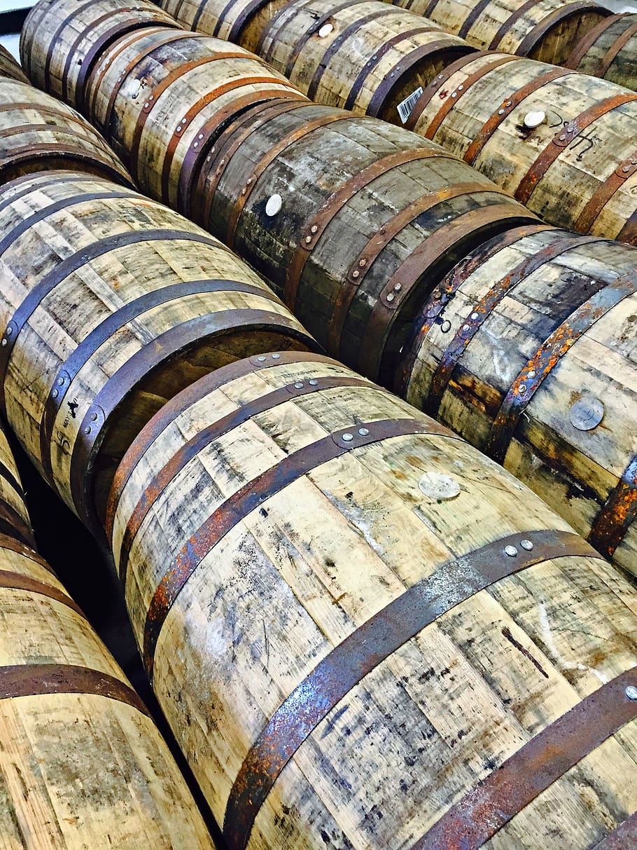whisky, whiskey barrels, scotland, islay, single malt, distillery, HD wallpaper