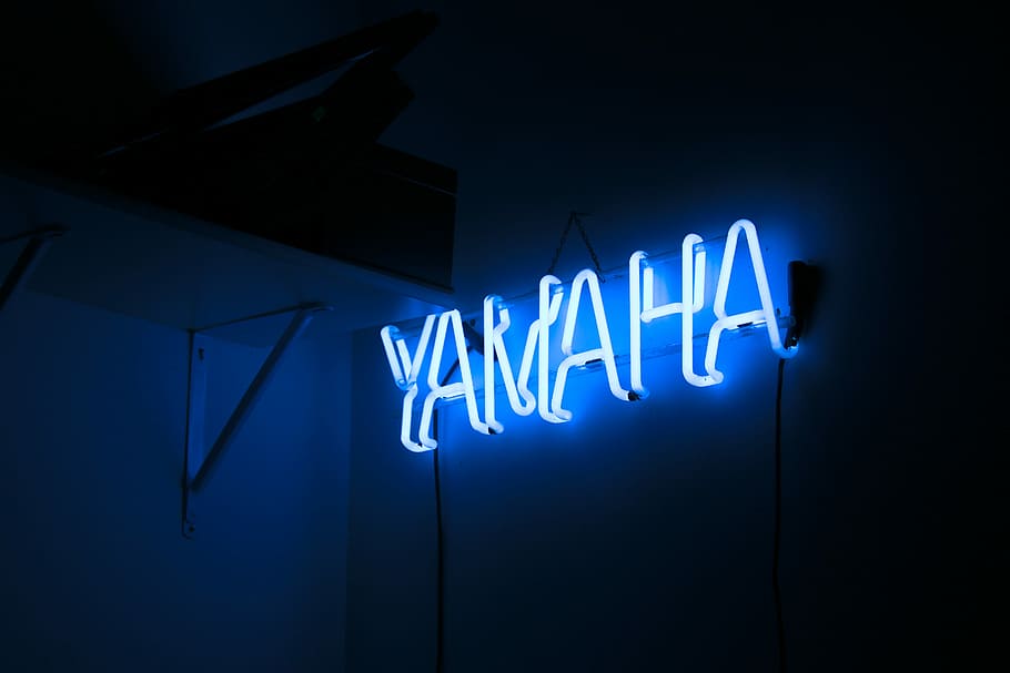 HD wallpaper: Yamaha neon light signage in the dark, white Yamaha LED  signage | Wallpaper Flare