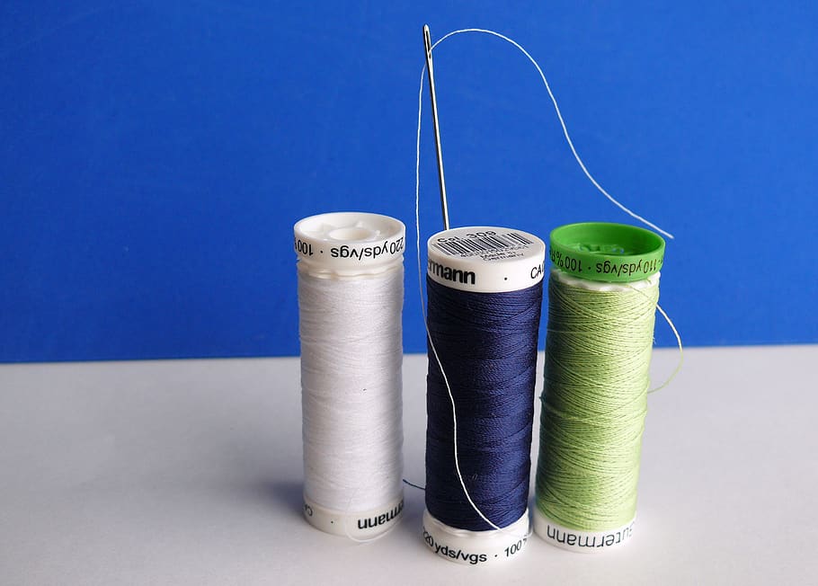 needle, thread, sew, yarn, hand labor, sewing thread, nähutensilien HD wallpaper