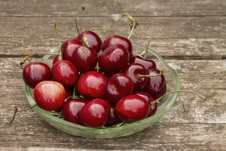 cherry, sweet cherry, red, fruit, healthy, summer, delicious, HD wallpaper