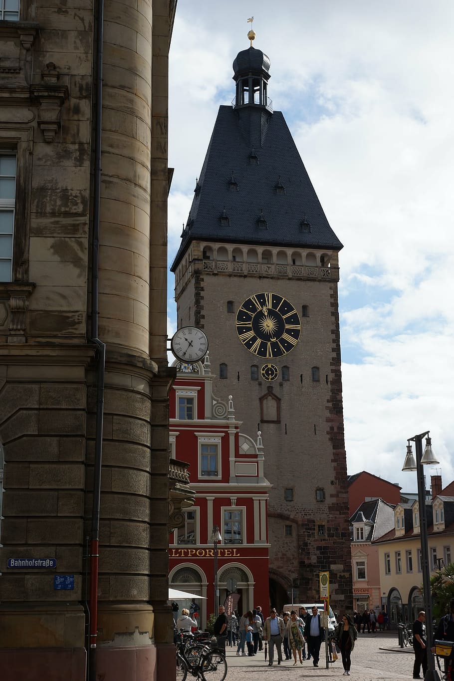 speyer, post place, old gate, city gate, old town, bahnhofstr HD wallpaper