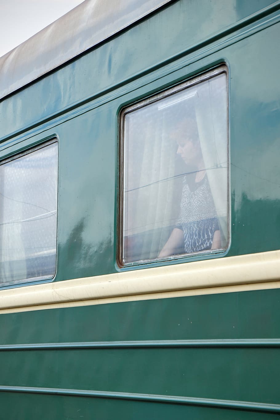 Train, Drive, Window, Woman, zugabteil, transportation, travel HD wallpaper