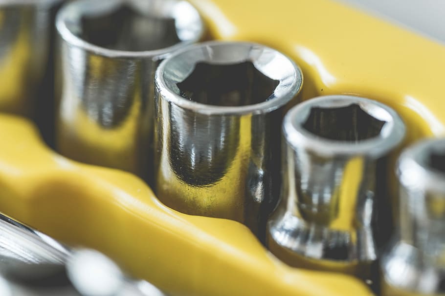 Drive Socket Set Close Up, broken, fix, fixed, repair, repair shop HD wallpaper