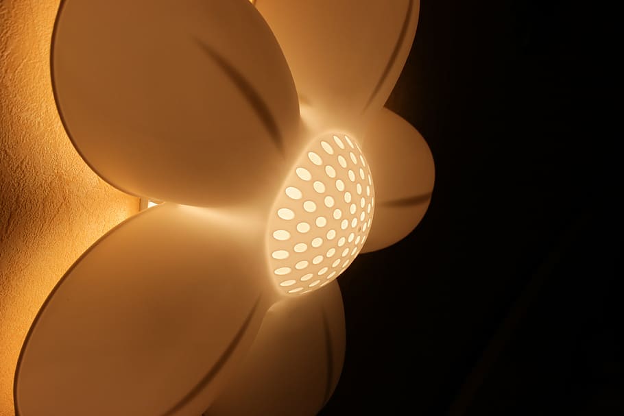 light, flower, deco, lighting equipment, technology, illuminated HD wallpaper