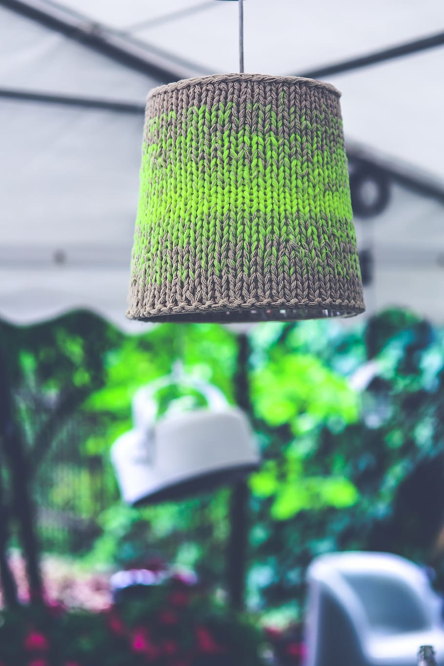 lamp, wool, yellow, beige, lime, light, fashionable, designer HD wallpaper
