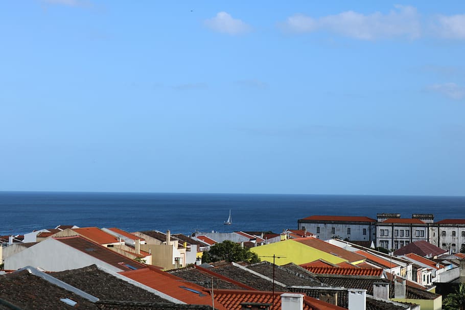 comanche, ponta delgada, landscape, sky, horizon, building exterior, HD wallpaper