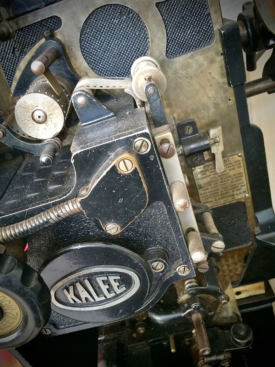 kalee, projector, antique, metal, machinery, high angle view HD wallpaper