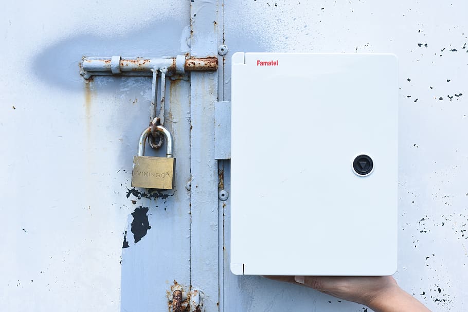 electrical box, cabinet electrical box, protection, security HD wallpaper