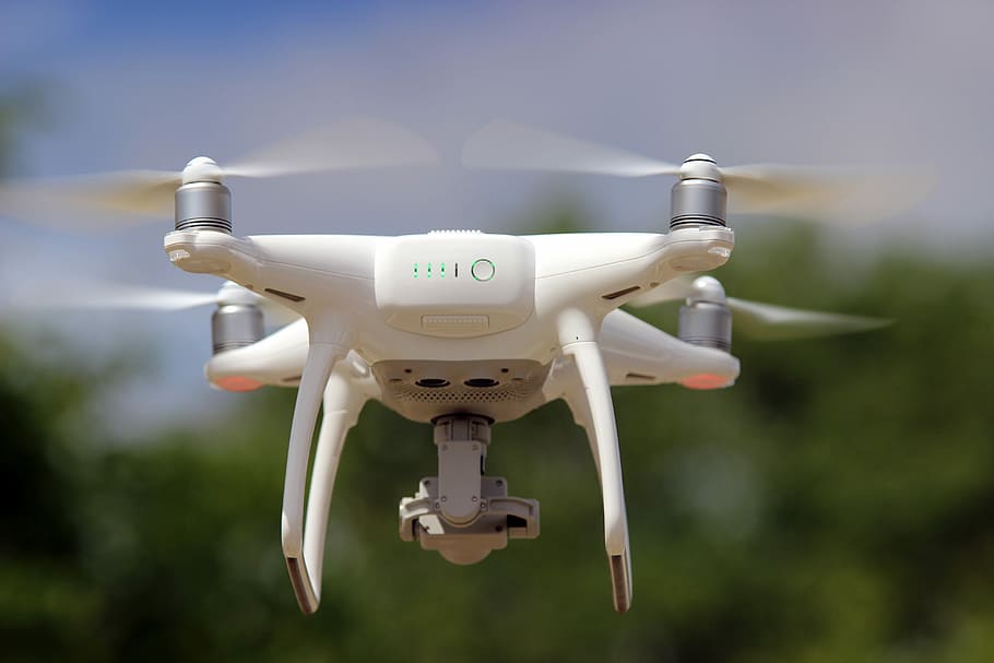 drone, flight, fly, rotor, quadcopter, day, focus on foreground HD wallpaper