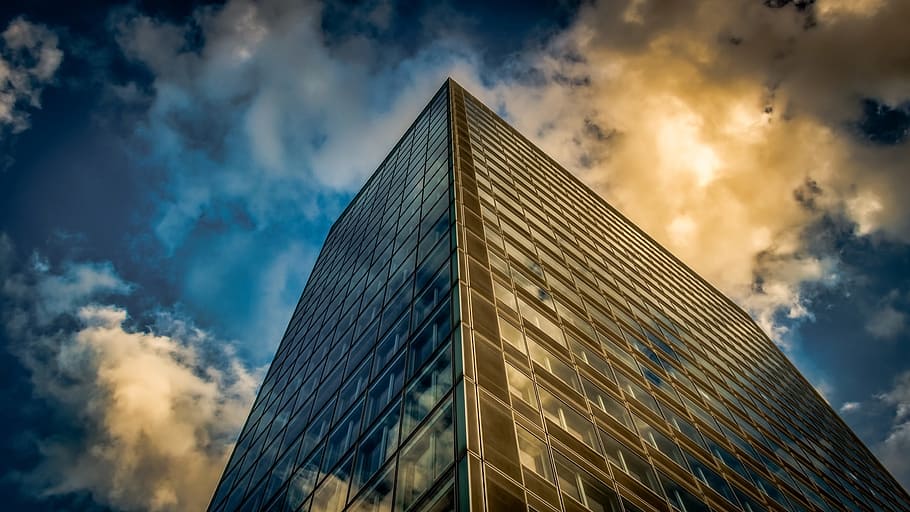 tower, modern, architecture, sky, cloud - sky, building exterior HD wallpaper