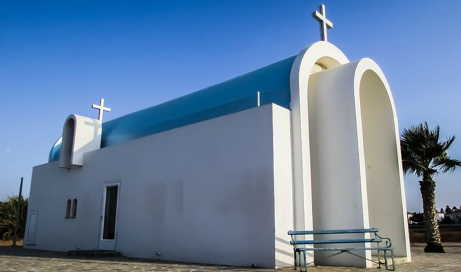 cyprus, paralimni, ayia triada, church, architecture, modern