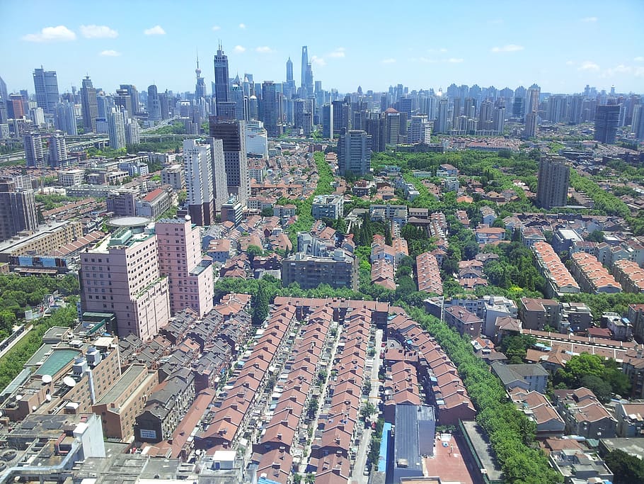 shanghai, city, building exterior, architecture, built structure HD wallpaper
