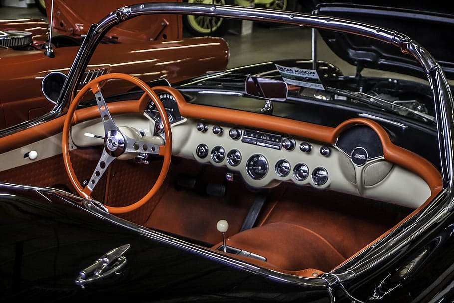 Chevy, Chevrolet, Classic, corvete, vintage, transportation HD wallpaper