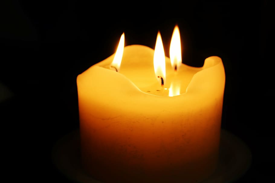 candle, advent, wick, warm, cozy, flame, orange, light, wax candle HD wallpaper