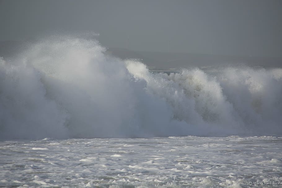 onda, beach, sea, water, beauty in nature, motion, storm, no people HD wallpaper