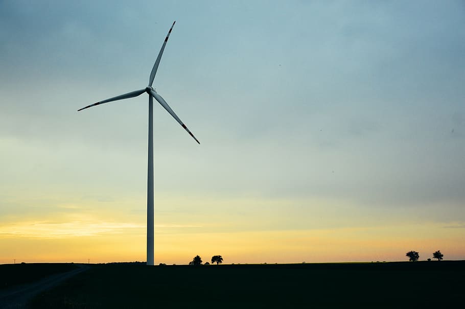 windmill, alternative energy, generator, sky, electricity, power HD wallpaper