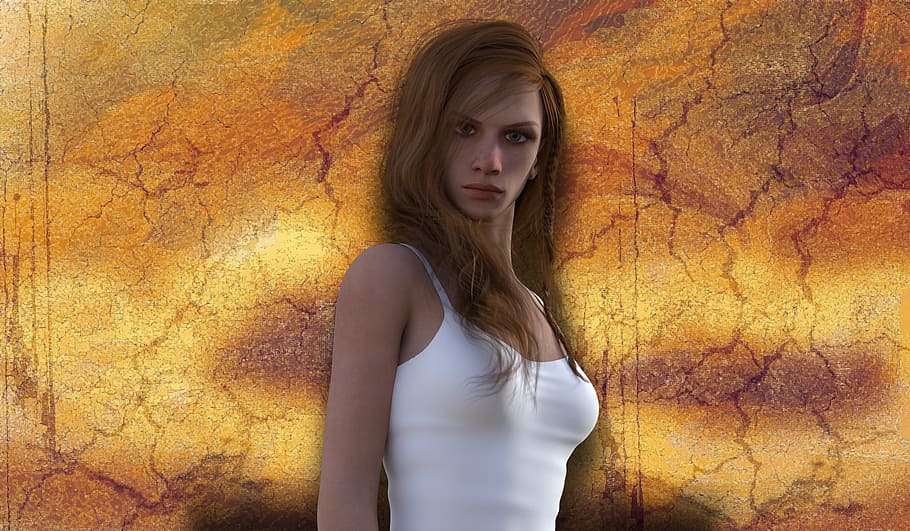 woman, view, face, close, look, eyes, pretty, emotion, beautiful HD wallpaper