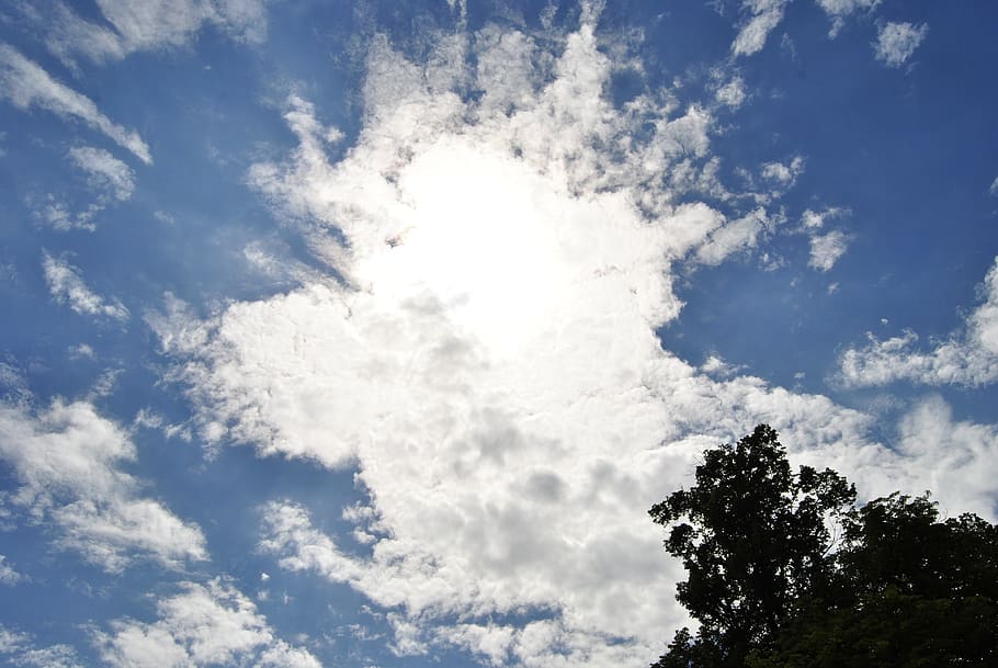 sky, clouds, landscape, blue, clouds form, covered sky, dark clouds HD wallpaper