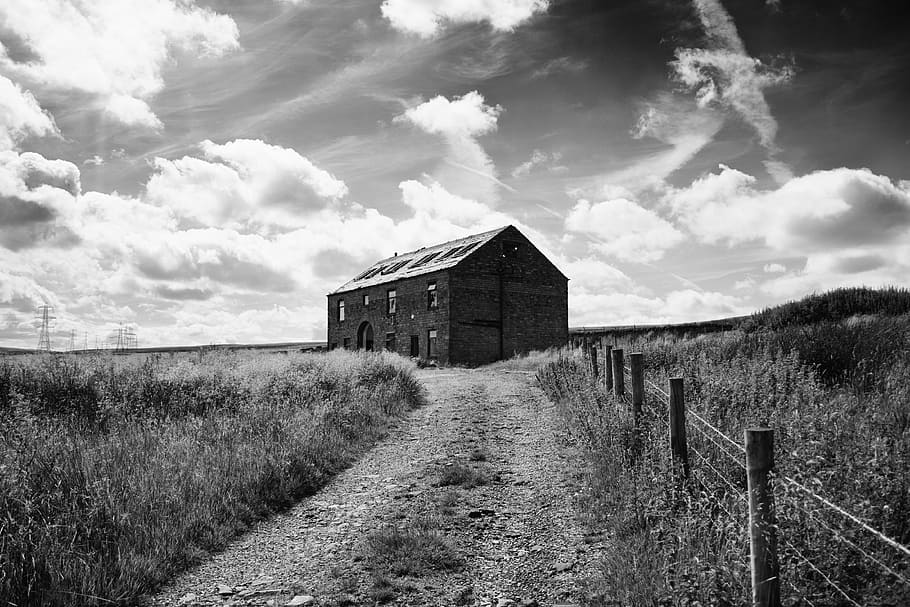 Abandoned, House, House, Building, Architecture, dark, scary HD wallpaper