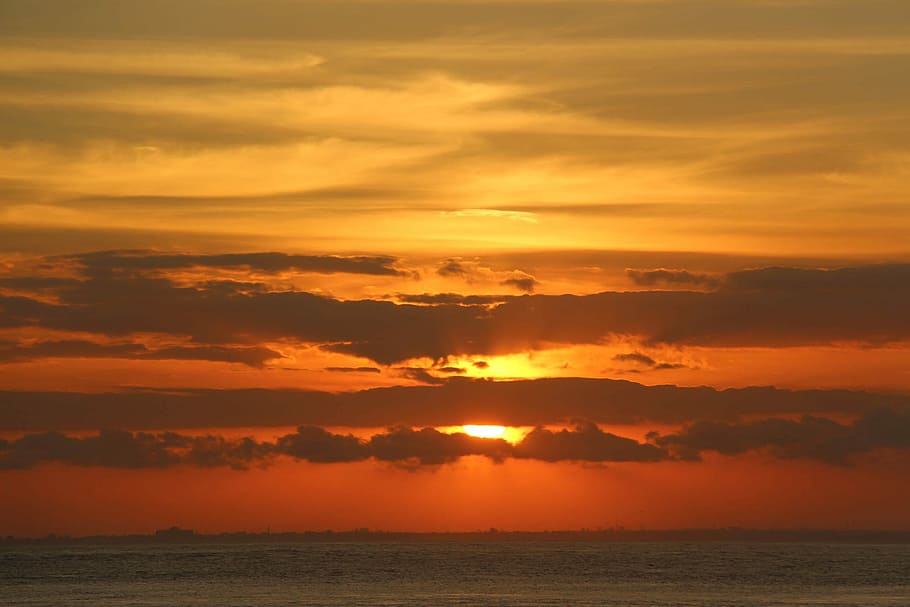 Sunset, Sundown, Bali, Colorful, Nature, sea, sky, scenics HD wallpaper
