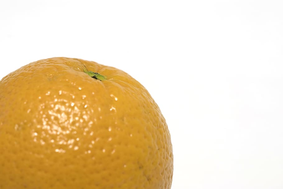 Orange, Fruit, Food, white background, food and drink, healthy eating HD wallpaper