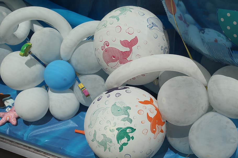 balloons, feast, games, inflatable, still life, no people, easter egg HD wallpaper