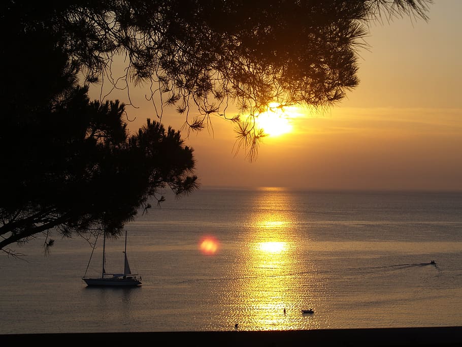 summer, sea, sunsets, water, sky, scenics - nature, beauty in nature HD wallpaper