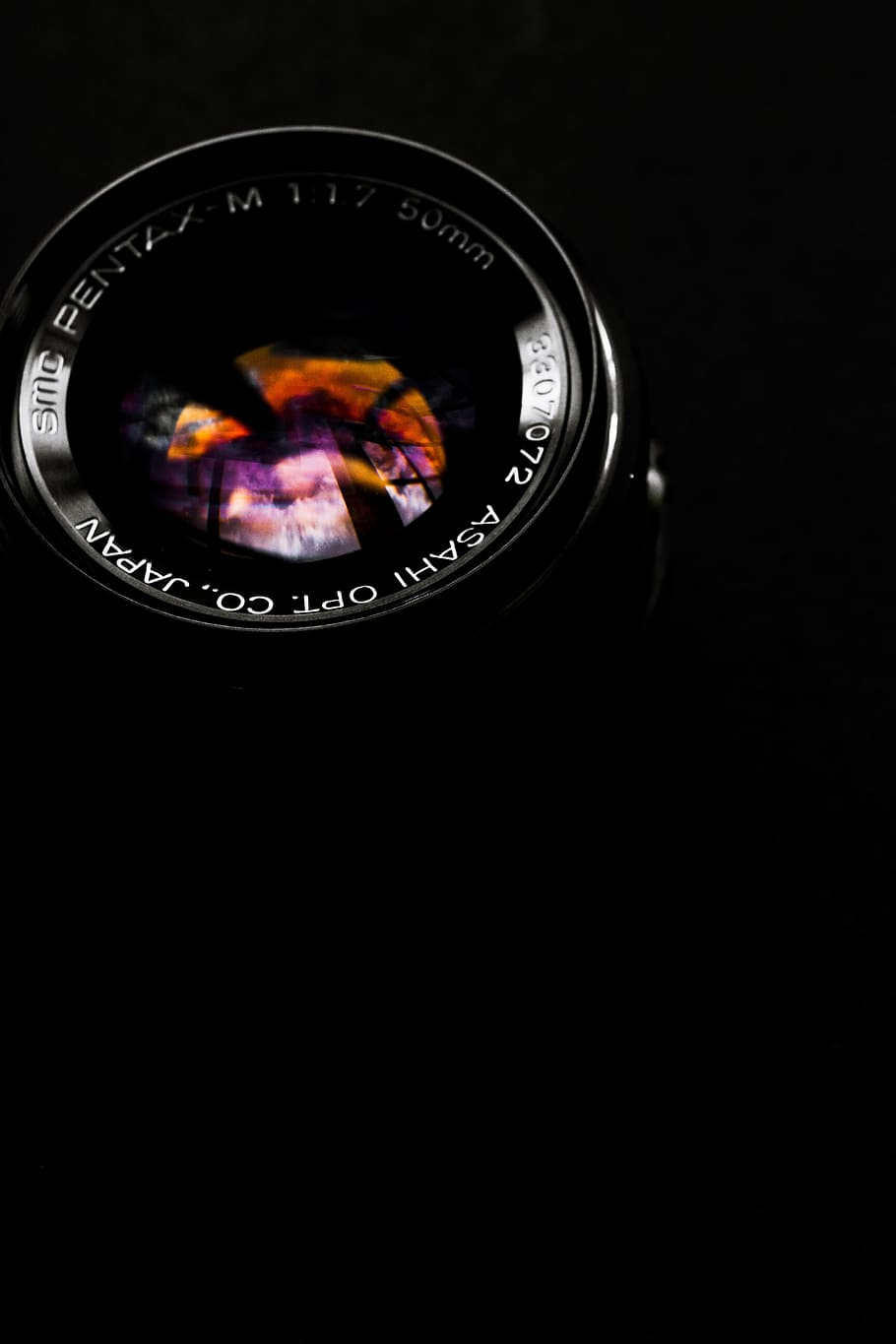 black telephoto lens on black surface, untitled, camera lens HD wallpaper