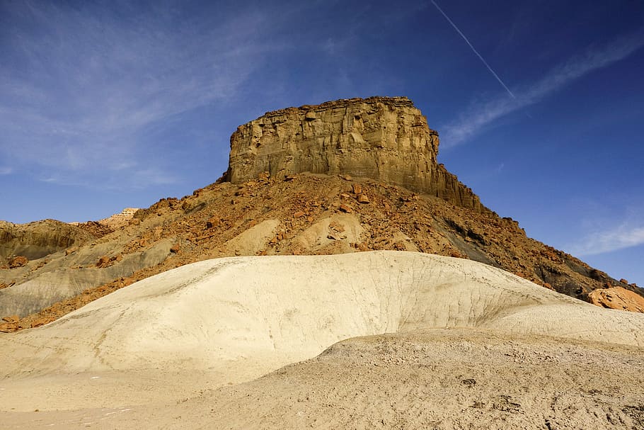 brown mountain during daytime, grand canyon under blue sky, rock HD wallpaper