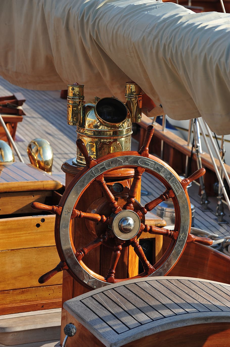 sailing yacht, steering wheel, oldtimer, mode of transportation HD wallpaper